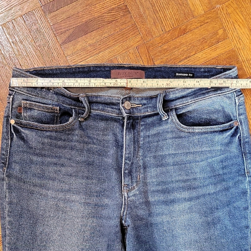Judy Blue High Rise Boyfriend Denim Jeans Size 31 - Picture 3 of 9